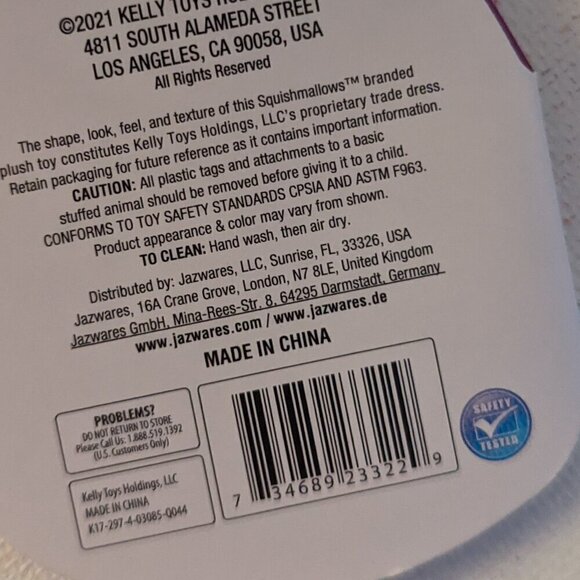 NWT 4" Zoeyana Boo! Halloween Unicorn Squishmallows Pink Plush Animal Whimsigoth - Picture 5 of 5